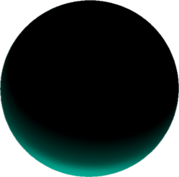 teal sphere